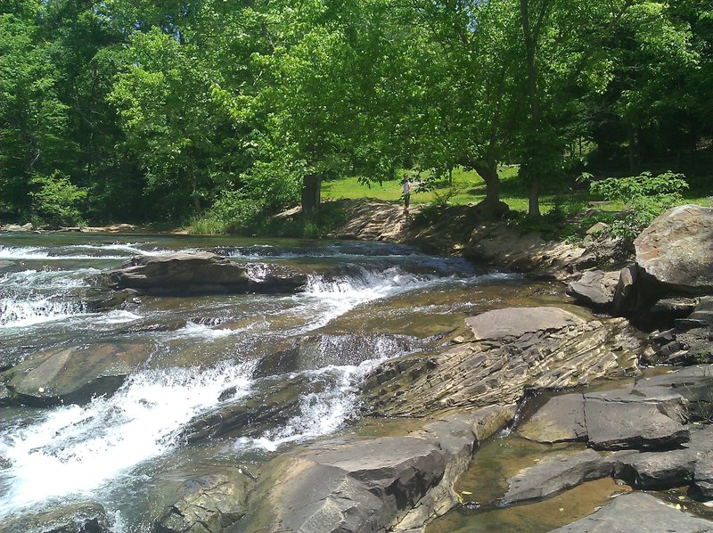 A sunny day at the falls.