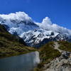 One of the tarns at the top of the Sealy Tarns Track