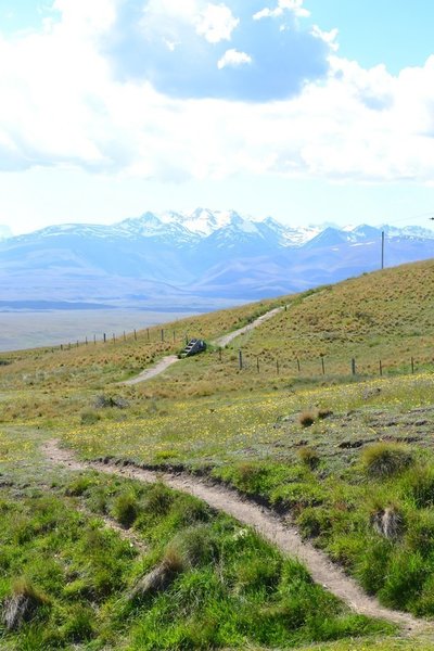 Approaching the summit of Mount John