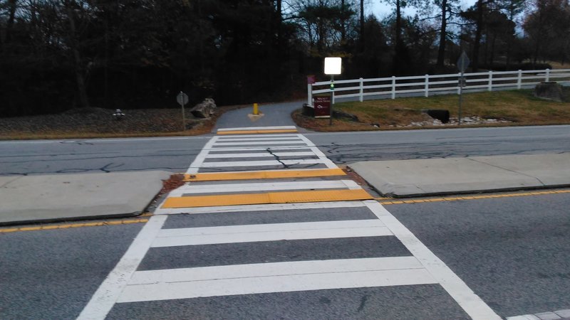 Crosswalk to Walnut Creek Park