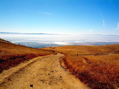 High above Silicon Valley.