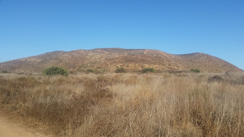 View of Mother Miguel Mountain from the trailhead