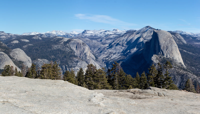 Mount Watkins and Half Dome from Sentinel Dome.