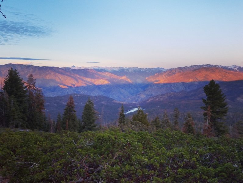 Sunset over King's Canyon