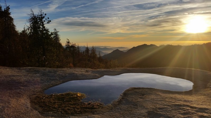 Sunset Rock at sunset.