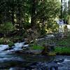 The cascade on the East Fork of Muir Creek