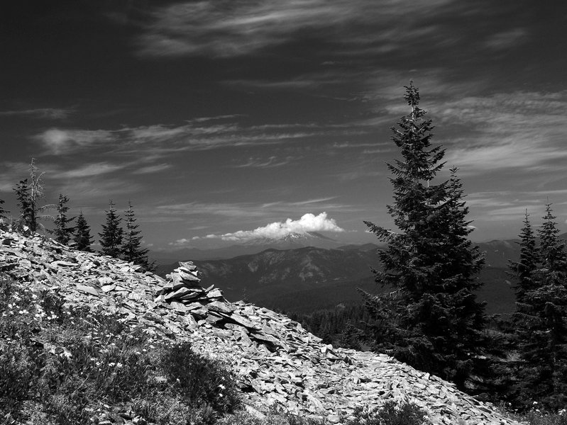 Mount St. Helens from Point 3977