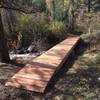 Bridge crossing of West Monument Creek on the "green" route of the Falcon Trail.