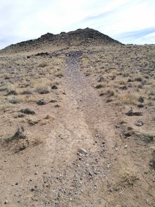 Approaching a chunky section leading up to the south or "JA" volcano.