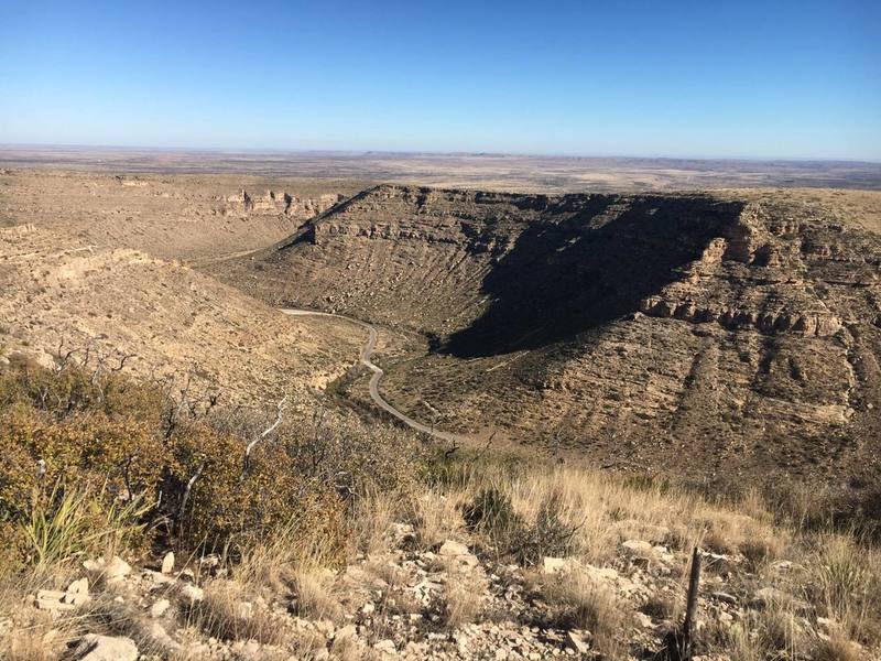 Overlook of Sitting Bull Falls Recreational Area