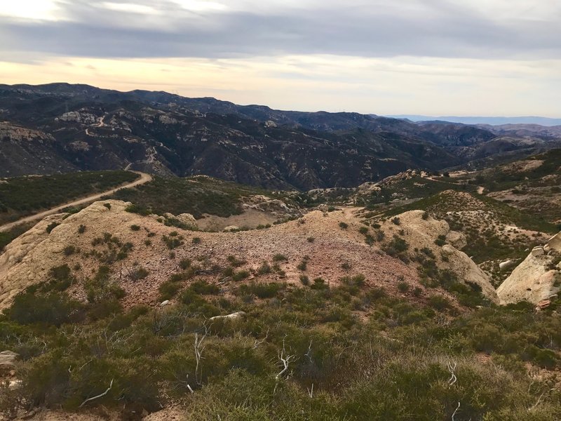 End of Coal Canyon trail, and looking into Fremont Canyon