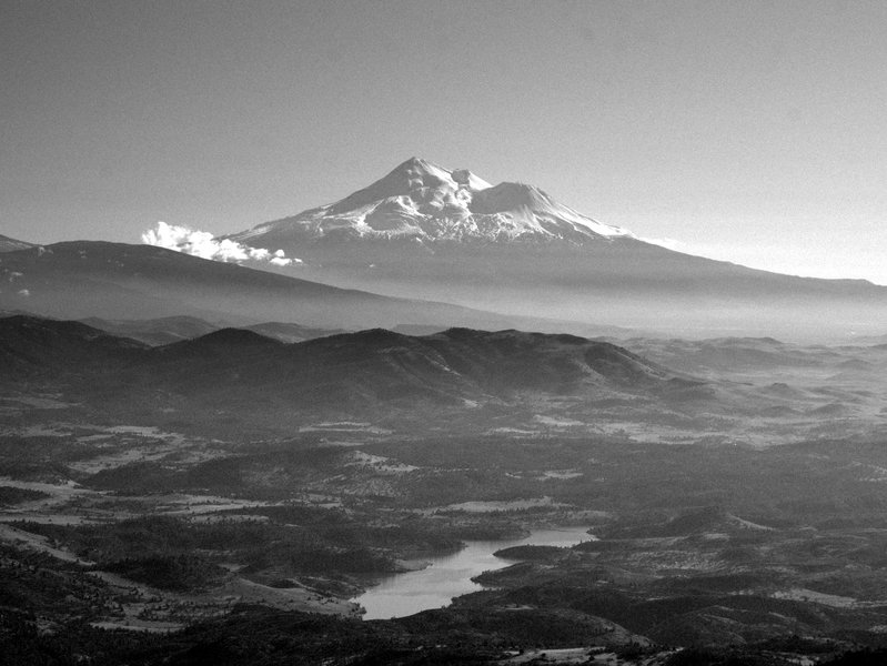 Mount Shasta and Iron Gate Reservoir from Boccard Point