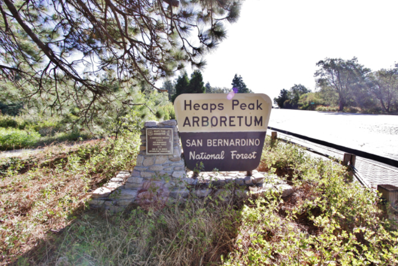 Sign Marking the Heaps Peak Arboretum