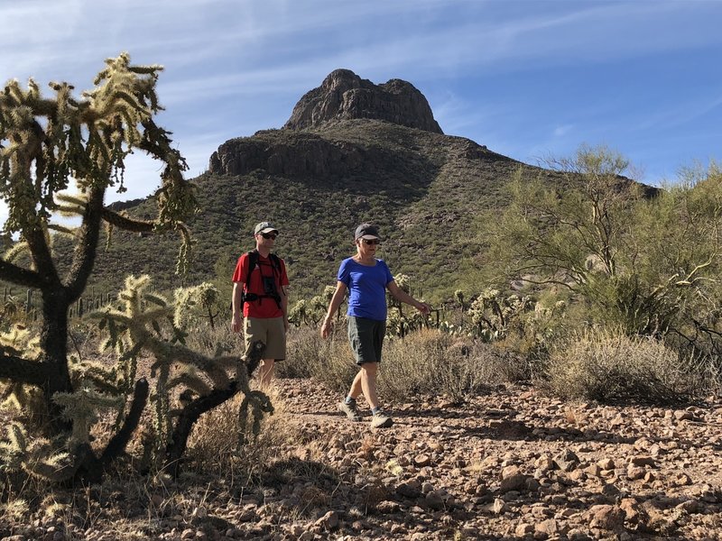 On the way down from the summit - 1400 steep feet above this point.