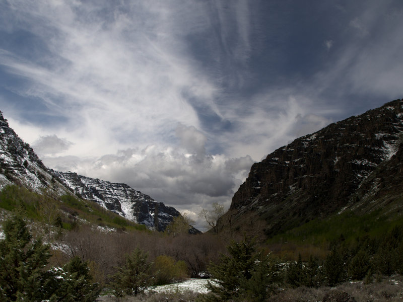 In-coming weather at Little Blitzen Canyon