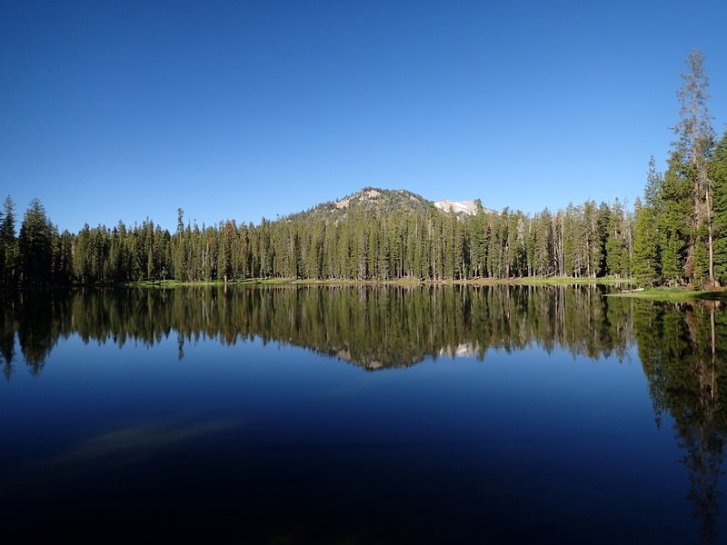 Summit Lake with Lassen Peak on the far horizon