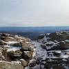 View into eastern valley in the wintertime.