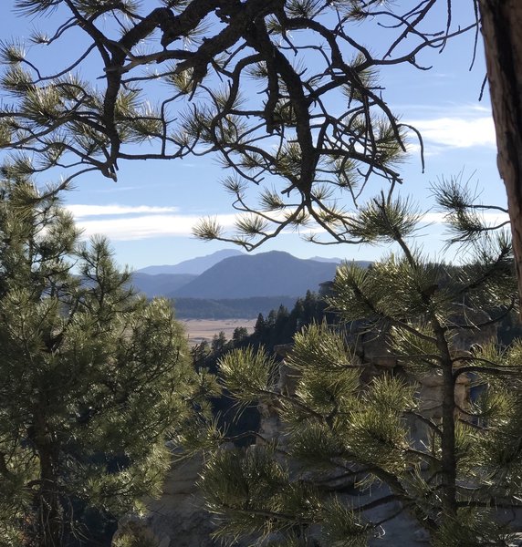 A southern view from Spruce Mountain....Pikes Peak in the distance