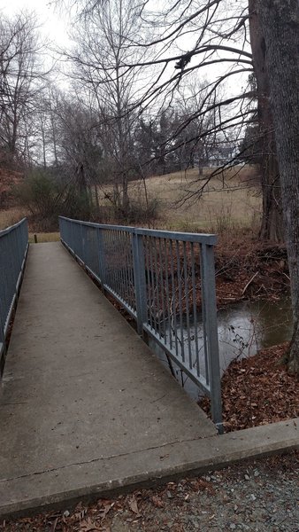 Paved bridge to cross Rock Creek on Rock Creek Trail