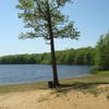 Springtime at Ely Lake at Ely Lake Campground which is a stop-over on the Wakazoo Trail.