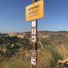 Entrance to Chino Hills State Park from Olinda Road.