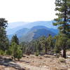 Looking south towards Smith Mountain (center, beyond firebreak)