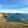 Tennessee Point Trail end looking south back towards Rodeo beach.