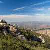 Looking across the hills onto the outskirts of Poway from the Fry Koegel Trail