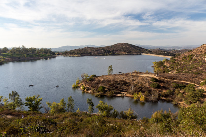 Lake Poway from the Mount Woodson Trail