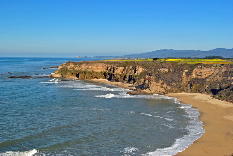 Looking north with Montara Mountain in the distance