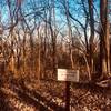 Trail sign and view of WH below.