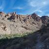 You get some amazing views of the surrounding mountains from the trail inside the canyon.