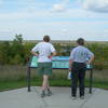 The view of Valley City and the Hi-Line Bridge from the overlook