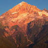 Alpenglow on the Sandy Glacier on the west side of Mt. Hood. Headwaters of the Muddy Fork of the Sandy River.