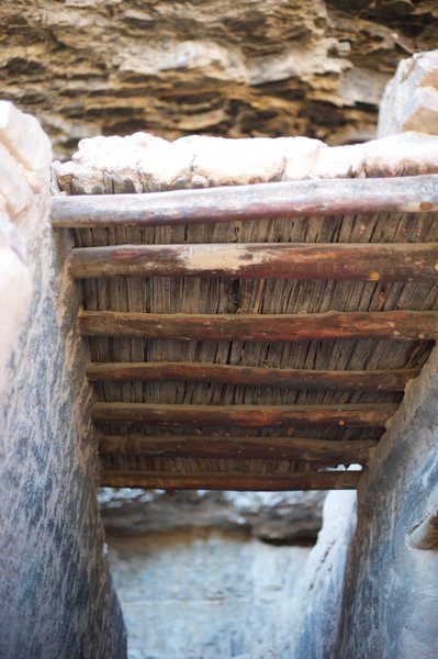 This is the original roof in the Lower Cliff Dwelling.