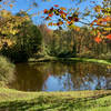 Upper pond in Broughton Nature and Wildlife Education Area.