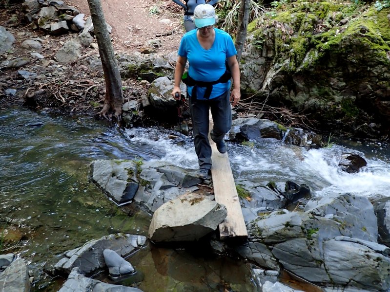 The crossing of Moore Creek at the end of Dan's Wild Ride.