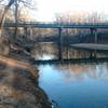 View of Old Oxford Highway Bridge over Eno River