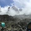 Margherita Camp 4,485 metres, great view of false summit.