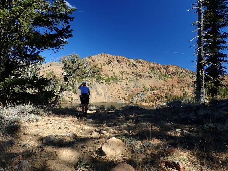 East Boulder Lake from the tie trail