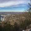 View of Mapleton and Juniata River from Ledge Quarry.