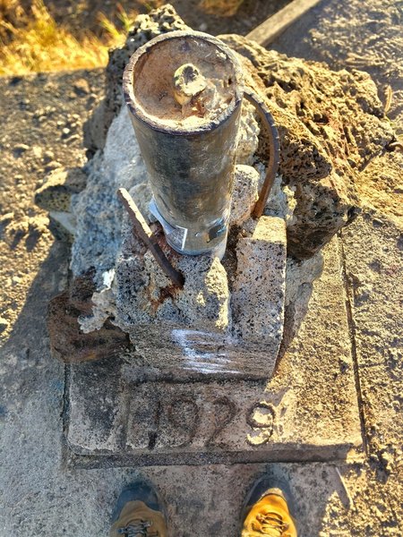 Cornerstone when the pillbox was completed.