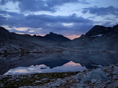 Sunset at Wanda Lake.