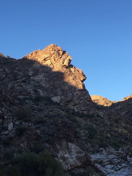 Ol’ man Ford - one of the unique rock formations along the trail