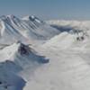 Summit view looking north.  Williwaw is the high point mid-left.