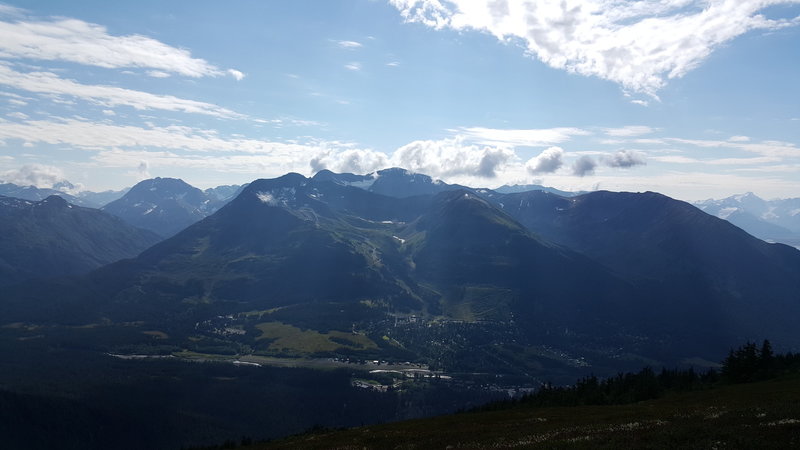 View looking east at Girdwood and Alyeska.