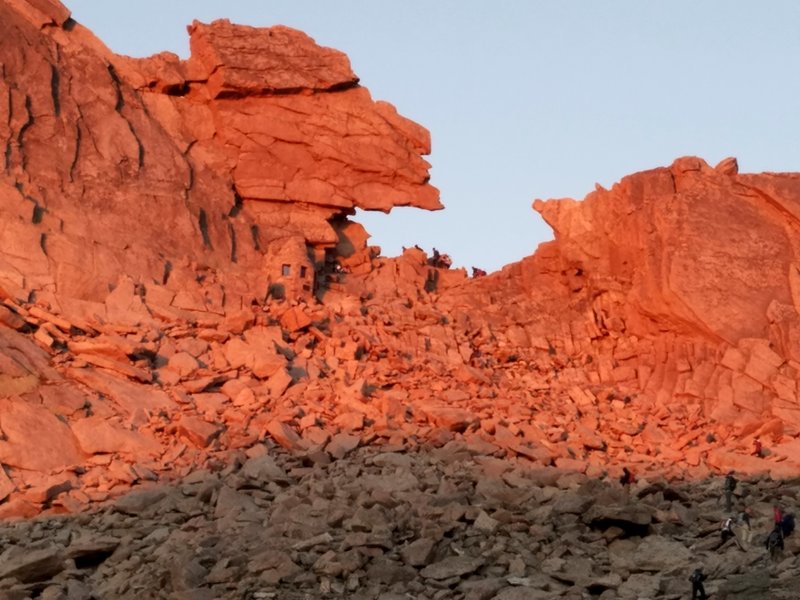 Alpenglow on the Keyhole