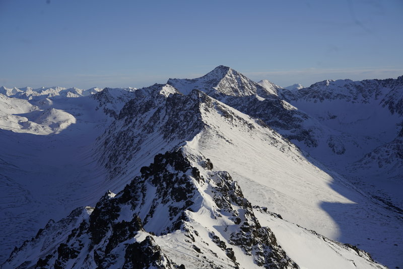 Ridge to Wolverine Peak in January