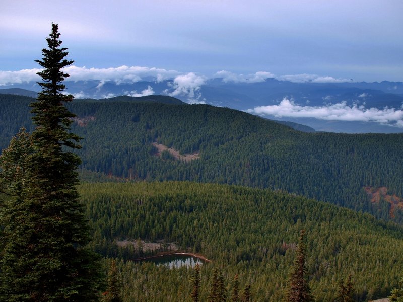 Bear Lake from the Mount Defiance bypass trail