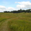 Freshly mowed NCT through the prairie